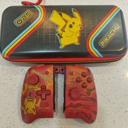 Basically New Pokemon Carrying Case And Hori Gamepad Controller For Nintendo Switch
