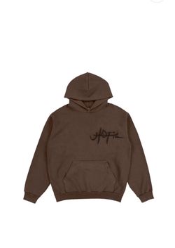 Travis Scott Utopia A2 Hooded sweater shirt brown size large