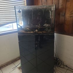 55 GAL JBJ FISH TANK WITH CABINET STAND 