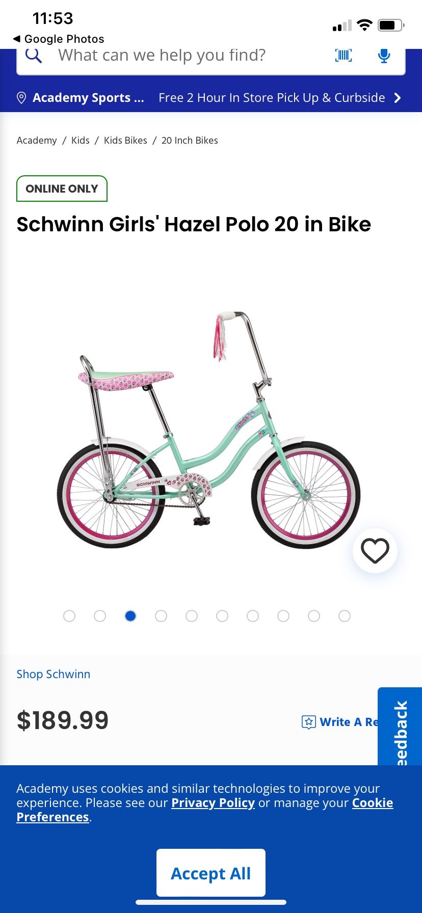 20 Inches Bike Like New