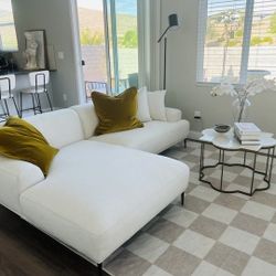 Article Abisko 94.5" Left Sectional - Quartz White,