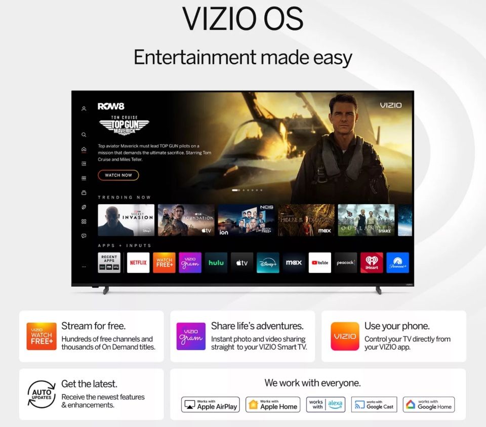 VIZIO 65" Class 4K Series LED Smart TV