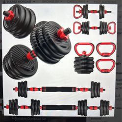 4- in -1 Adjustable Weight Dumbbell Set Premium Home E