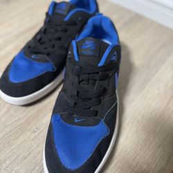Nike Men's Sb Alleyoop Skate Shoe, Black/Royal Blue-black,