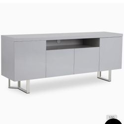 Grey Server Buffet Entertainment Table