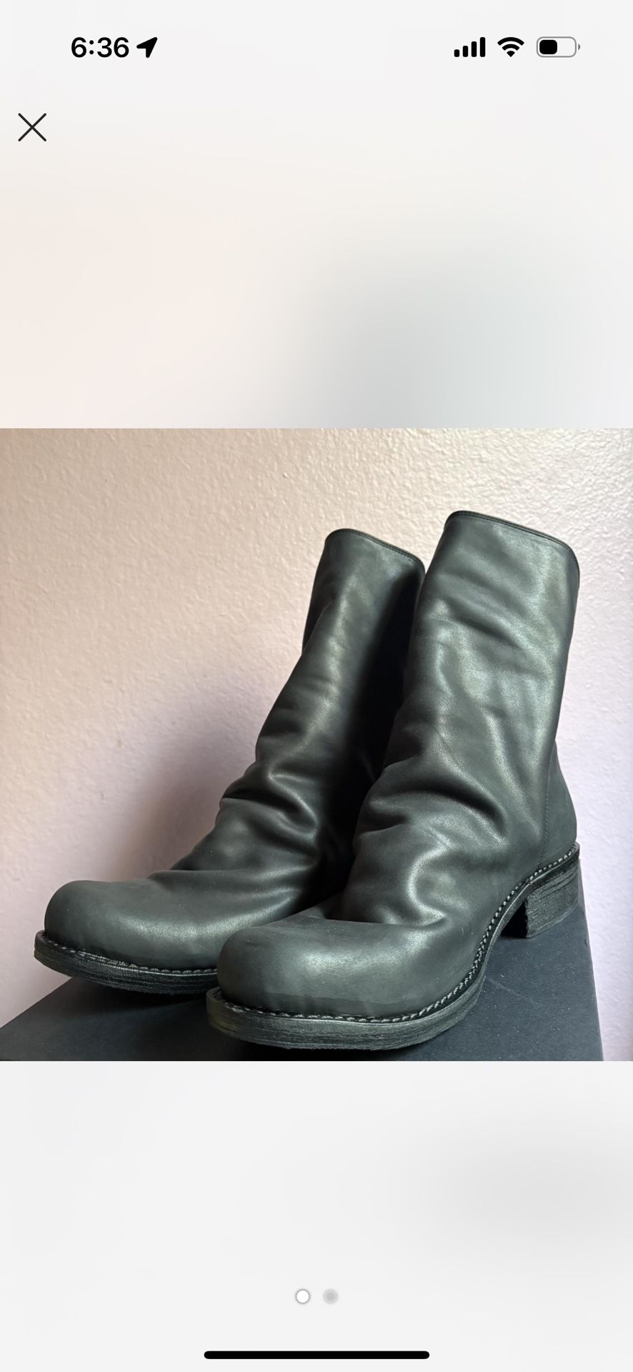 guidi Style Boots 10.5 Back Zip