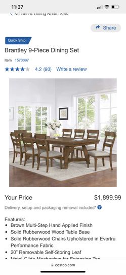 Brantley 9-Piece Dining Set