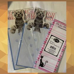 Cat-Themed Magnetic Memo Pads,  (3 Packs)