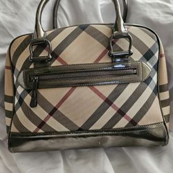Large Burberry Satchel With COA