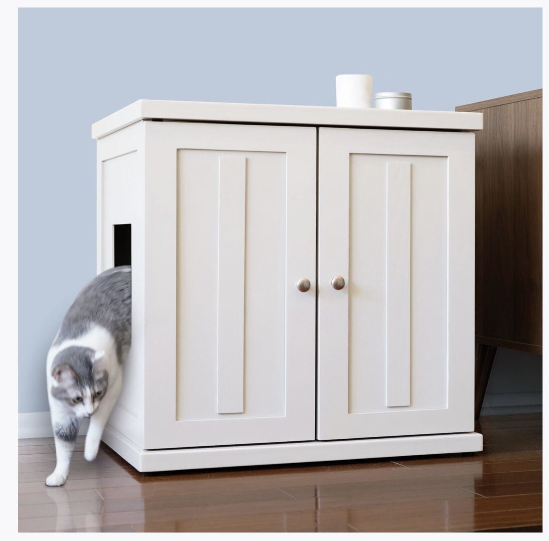 The Refined Cat Litter Box/Cabinet