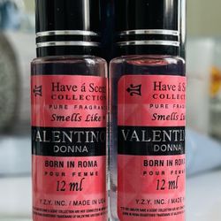 Pack Or 2 Valentino Donna Born In Roma For Women  Travel Size Perfume 12ML