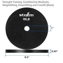 Brand New STOZM 10 LB WEIGHT PLATES