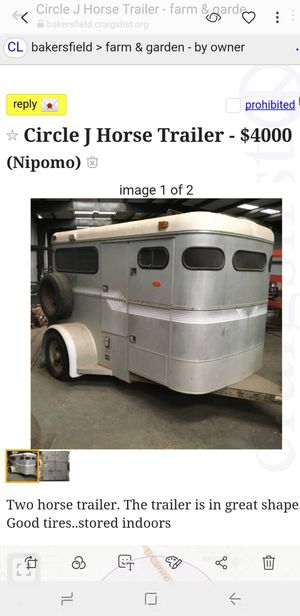Circle J Horse Trailer For Sale In Bakersfield Ca Offerup
