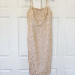  Sachin & Babi Cream/Soft Pink Midi Dress