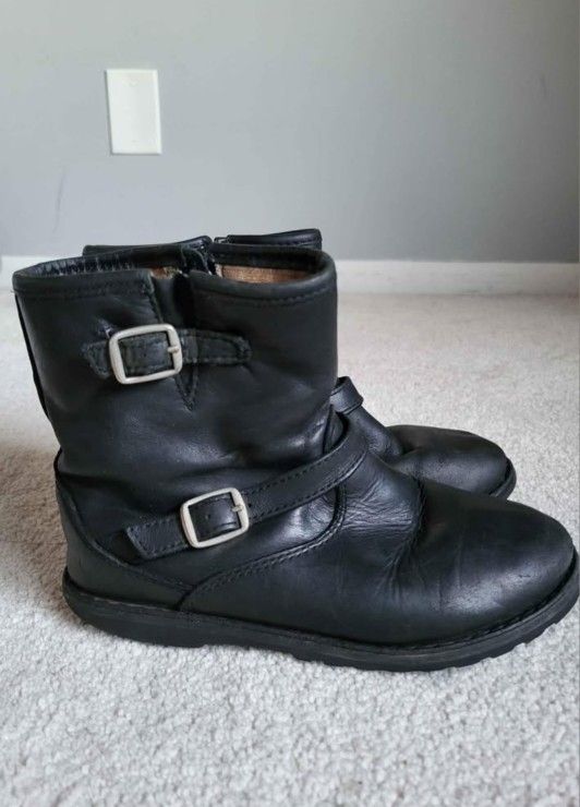 Ugg Leather Boots Girls Size 12 Us