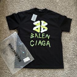 Balenciaga, Size Medium, Black With Green 