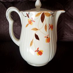 Halls Autumn Leaves Pattern Coffee Pot