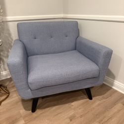 Blue accent Chair