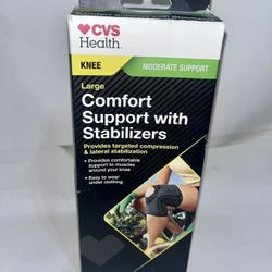 CVS Health Stabilizing Compression Knee Support LARGE NEW