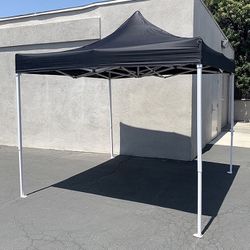 (NEW) $110 Outdoor 10x10 FT EZ PopUp Party Tent Patio Canopy Shelter w/ Carry Bag (Black/Red) 