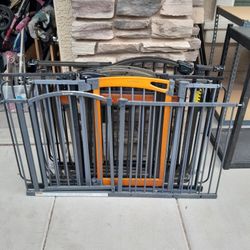 Metal Security Gate Fences Child Pet Dog Baby Pressure Mount $30 Each 5 Different Available See All Photos 