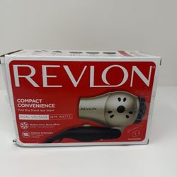 Revlon Heat 1875W Hair Dryer,Compact Convenience,Reduce Frizz,Boost Shine,Travel