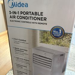Midea 3 In 1 Portable A/C 8,500 BTU ASHRAE