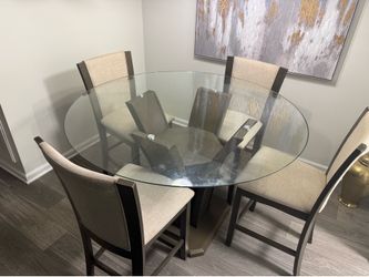 Heavy Glass round table