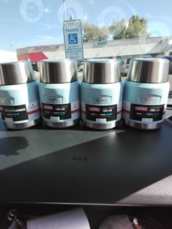 THERMOS ICON SERIES FOOD JAR (16 OUNCE VACUUM INSULATED STAINLESS STEEL) $60 FOR ALL FOUR
