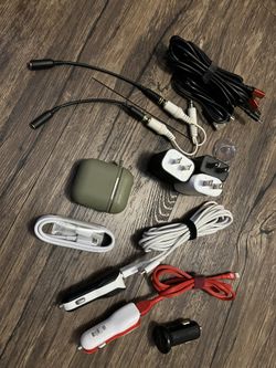 Chargers Iphone And Samsung Micro USB Apple AirPods 2 Case Only Bitten By Dog But Works
