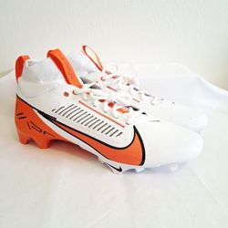 Nike Vapor Edge Pro 360 2 White Orange Football Cleats 