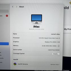 iMac Retina 4k 21.5 Inch 2019