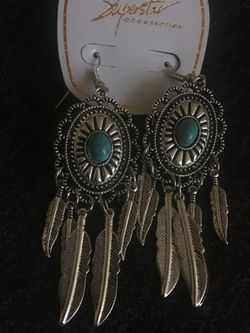 Fancy turquoise brand new earrings