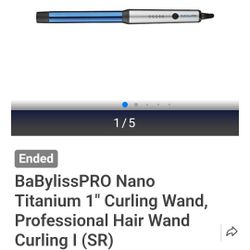 BaBylissPRO Nano Titanium Professional Curling Wand For All Hair Types

