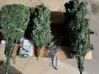 New In Box Costway Lighted Artificial Tree 7.5ft. Must Pick Up