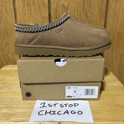 UGG Tasman II Slippers Chestnut Shoes Sandals Wool Suede Womens Size 8 CHE NEW