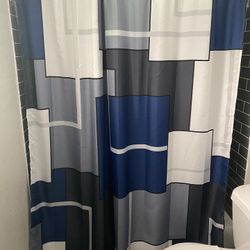 Blue Shower Curtain