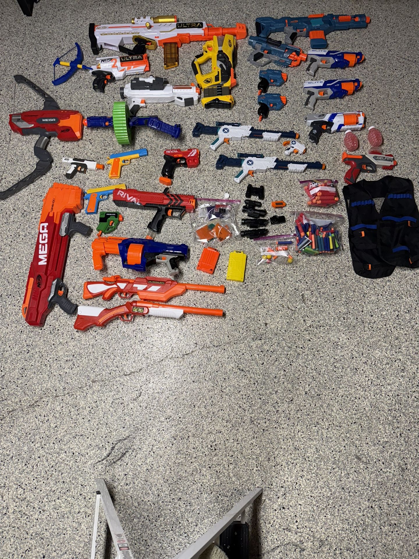Nerf/Gel Guns, Ammo and Vest