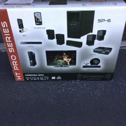 New Synergy SP6 Home Theater System 1600 W and Wired never been used