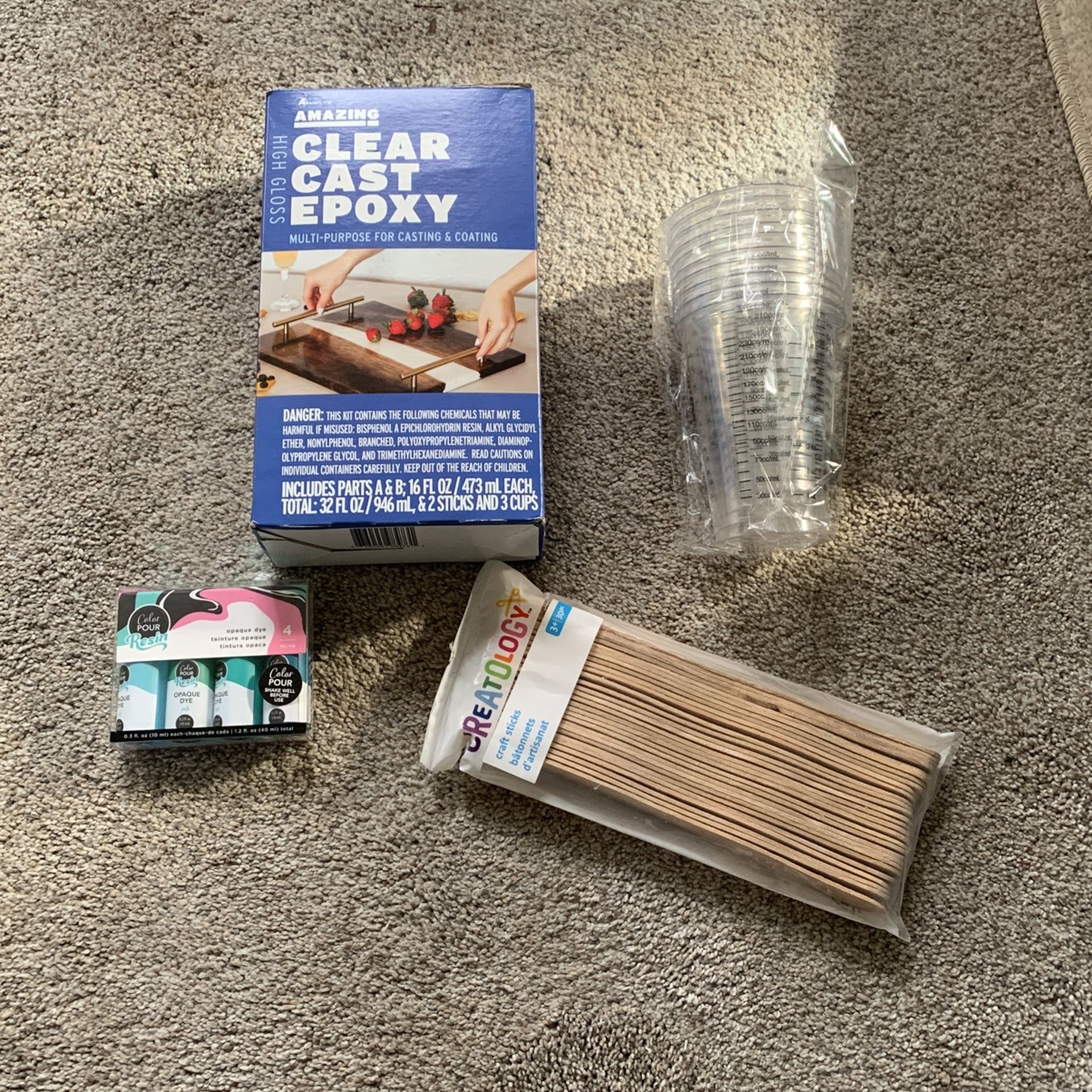 Clear Epoxy Bundle w/Dye