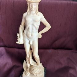 David by Donatello Statue, Sculptor G. Ruggeri, Made In Italy