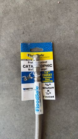 New braided stainless-steel faucet supply line
