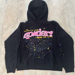 Sp5der Hoodie Black V2 Size M