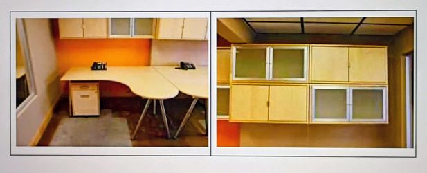Ikea office furniture:  Like new!