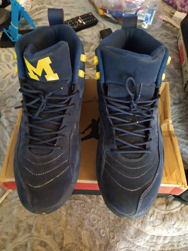 Jordan 12s Michigan