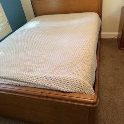 Vintage Art Deco Bedroom Set – Bed, Vanity, Dresser & Nightstand