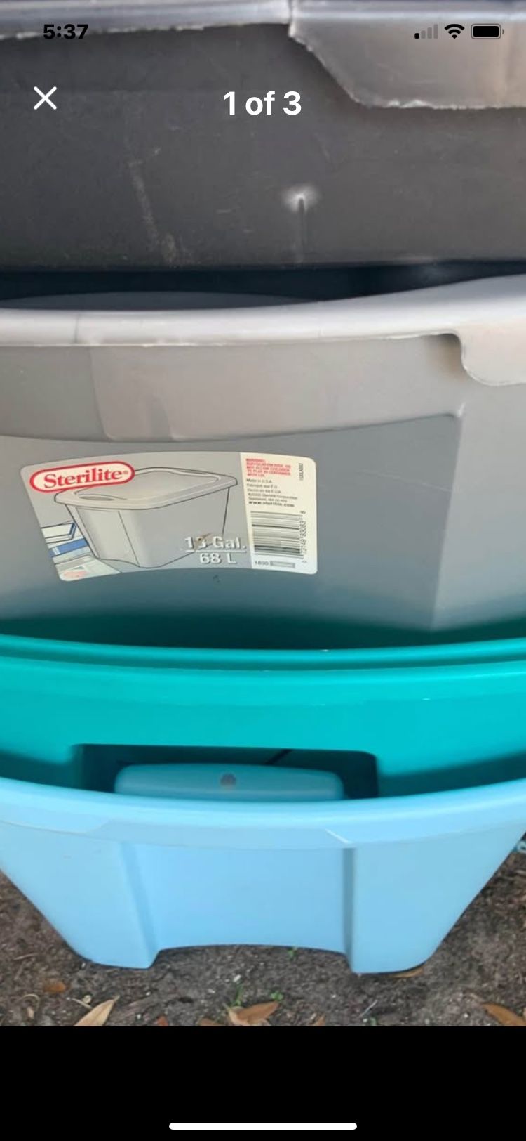 Storage Bins $6 Each