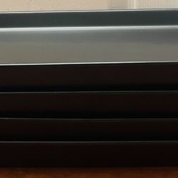 New Home Beets 4pc Matte Black Ceramic Serving Platters – 14” Modern Set