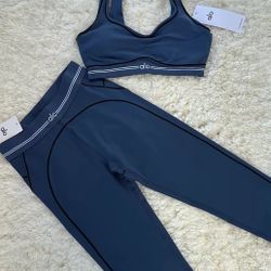 Navy Blue Alo Set 🎀