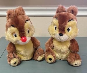 Vintage Chip and Dale Pair of Toy Plush just $15 for the Pair